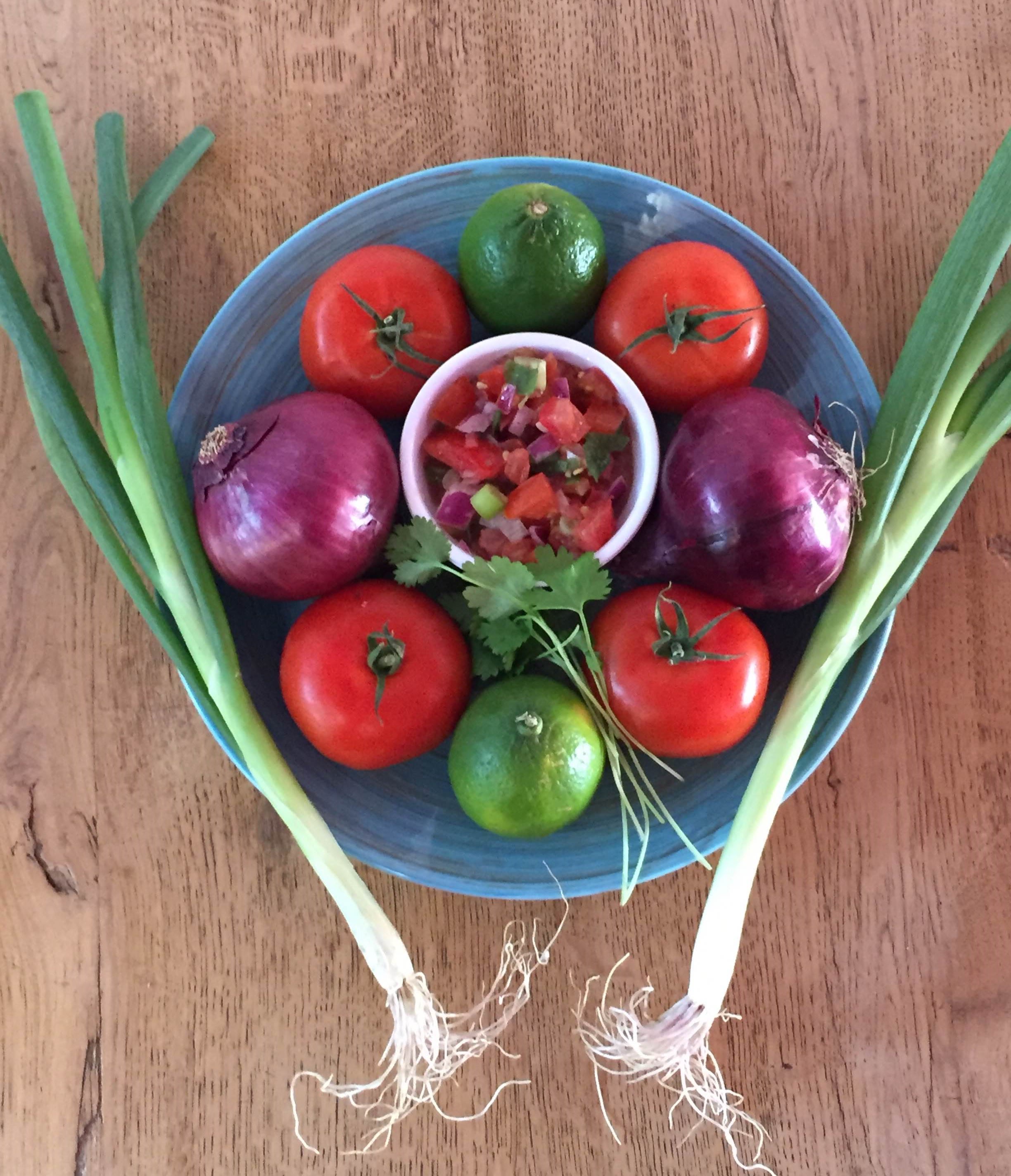 Seasonal Fresh Salsa = Pico de Gallo