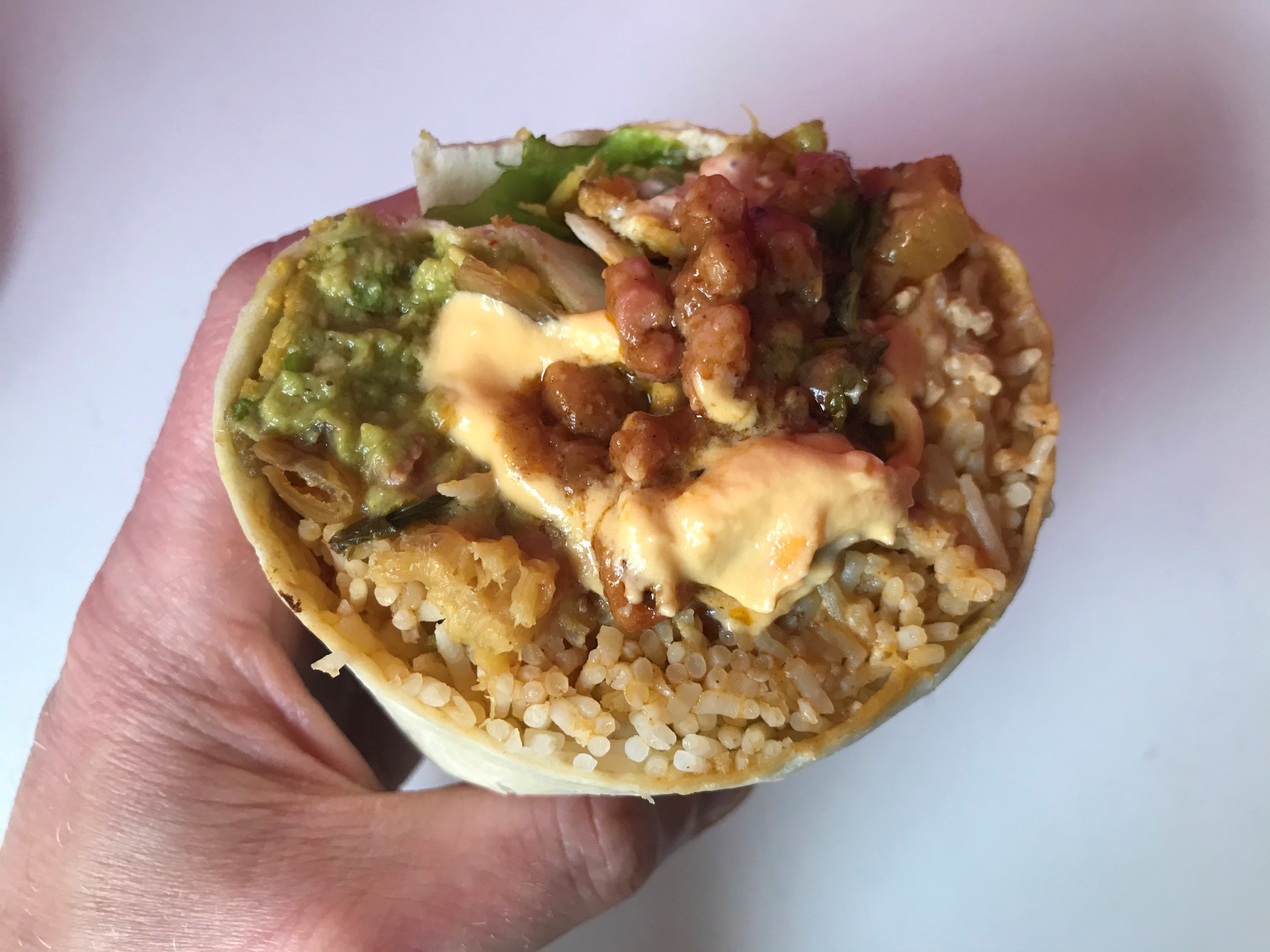 Spicy Pork Mole Burrito