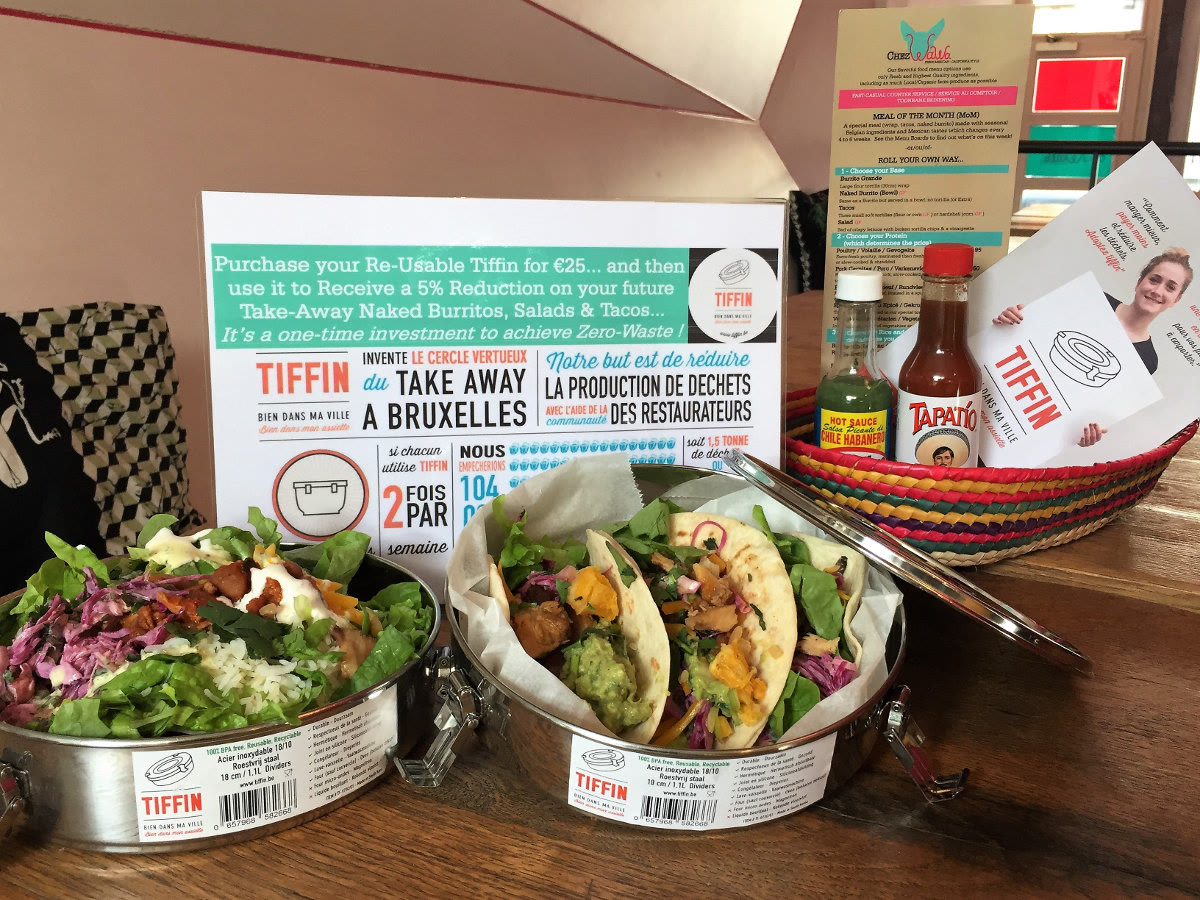 Re-usable Tiffins for Take-Away